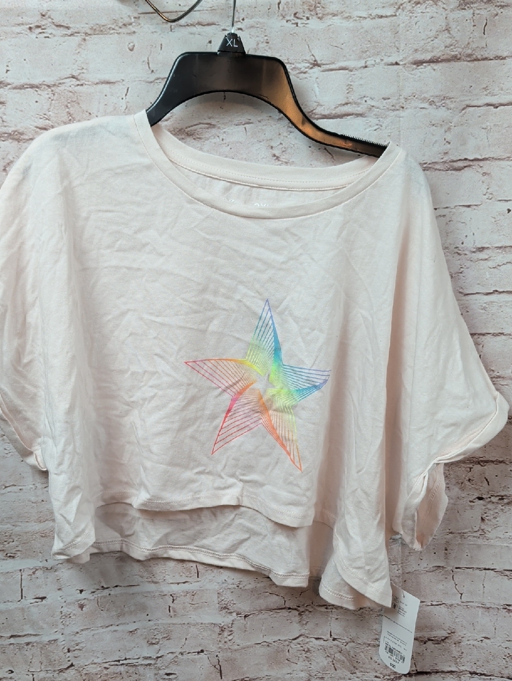 Xersion Cropped Star Graphic Top 3xl Nwt